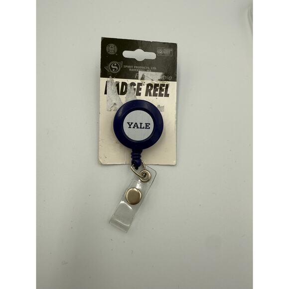 Yale University Retractable Badge Reel - Spirit Products LTD - New on Card - Picture 1 of 4